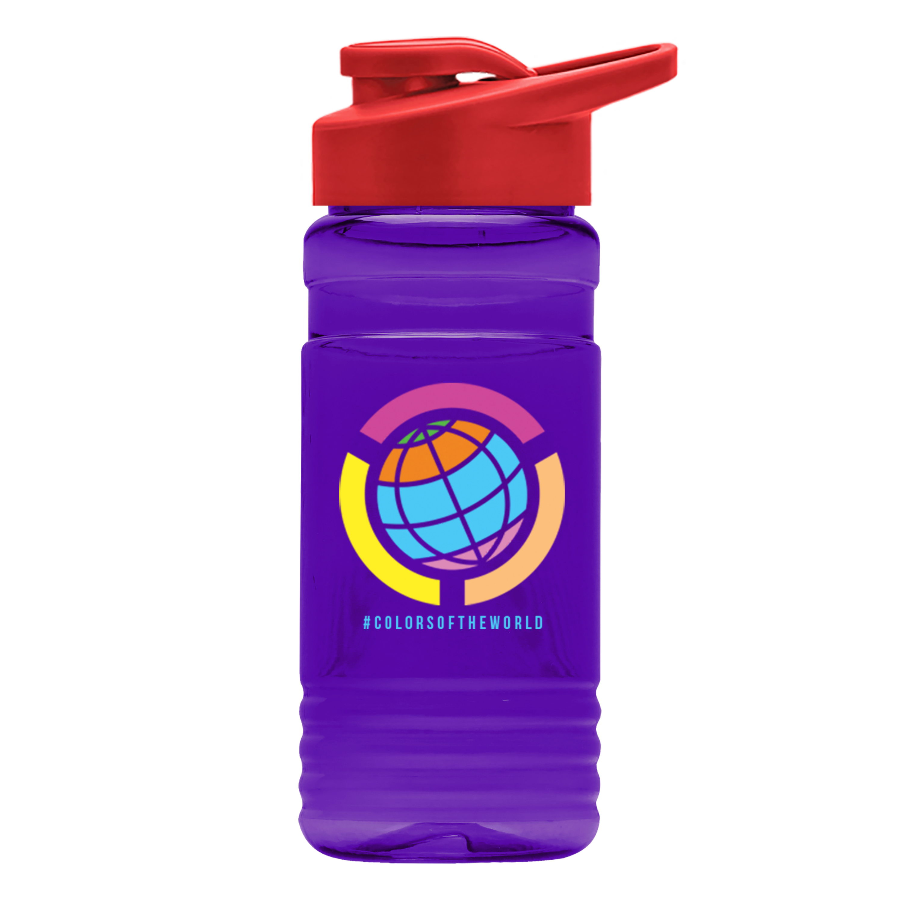 RPET Bottle with Drink-Thru Lid - 20 oz.